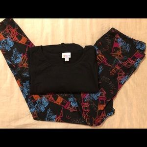 New Lularoe Medium Irma and TC leggings set
